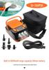 High-Pressure 12V Car-Mounted Electric Inflatable Pump for Kayaks, SUPs, Surfboards, and Rafts - 6000 Inflation Rechargeable Pump