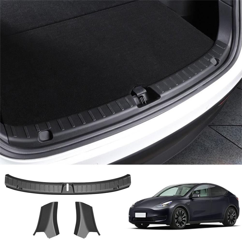 TPE Trunk Threshold Strip Anti Scratch Boot Loading Pad Protector ABS Side Corner Cover For Tesla Model Y Juniper/Launch 20 D3H8