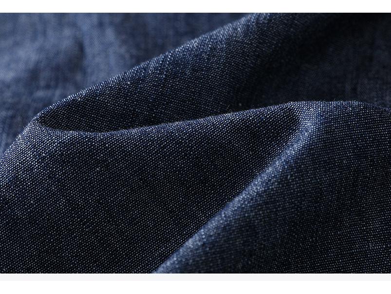 2025 Damen Retro Blau Denim Ärmelloses Sommerhemd