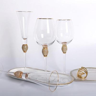 Set pahare de cristal cu diamante Phnom Penh: Pahare de cocktail și șampanie, Pahare de vin roșu