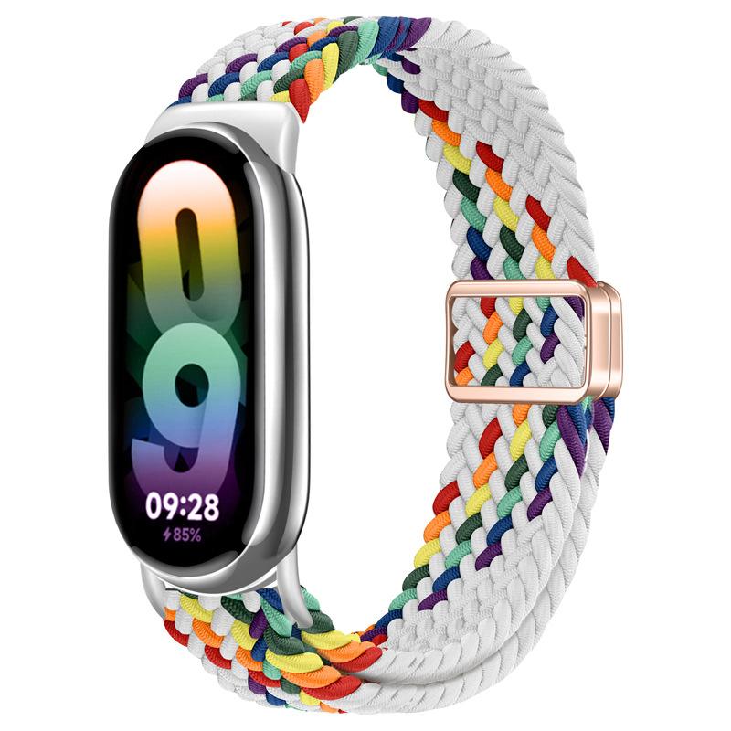 Nylon WeavesBraied Strap for Xiaomi Watch 10/9/8 Magnetic Loop Band for Miband 10 9 8 NFC Sport Bracelet Smartwatch Replacement