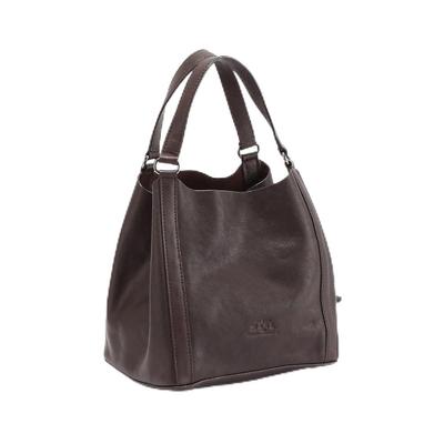 Spand Tote Mørkebrun [Fuld Plissering] Taske,