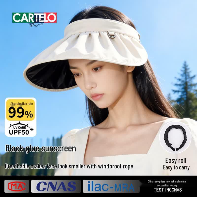 CARTELO Women s UPF50+ UV Protection Sun Visor Hat
