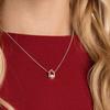 Swarovski Una Sparkling Dance Series Oval Crystal Pendant Necklace Women Necklace Rose-Gold 5468084