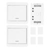 433MHz Wireless Switch Remote Control Double Control Panel Relay Transmitter AC85‑250V