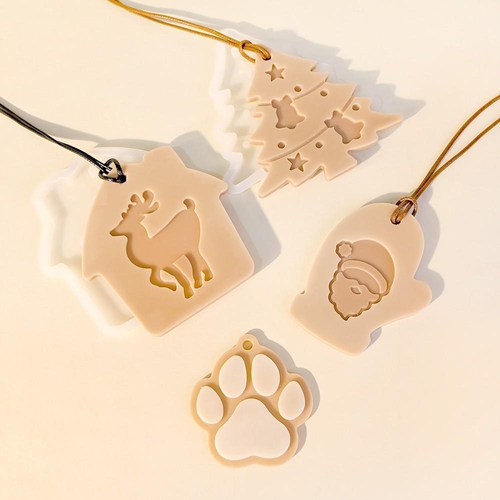 With Hole Silicone Molds 12 Styles DIY Jewelry Making Crystal Epoxy Epoxy Resin Mold Hanging Tags