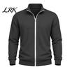 Klassischer Amerikanischer Stil Herren Außenbekleidung Waffelstrick Reißverschluss Jacke, Langarm Umlegekragen Moderne Truckerjacke Lässiger Cardigan Sweatshirt,