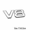 Наклейка на автомобиль 4WD: Полный привод, Внедорожник V6/V8, 4x4 Металлический боковой и задний значок