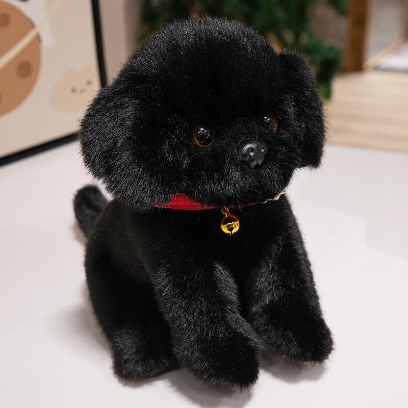 23-45cm Cartoon High Quality Dressing Labrador Plush Doll Black Yellow Hoodie Dog Plush Toy Home Decoration Present Ideal For Boys Girls about 23cm