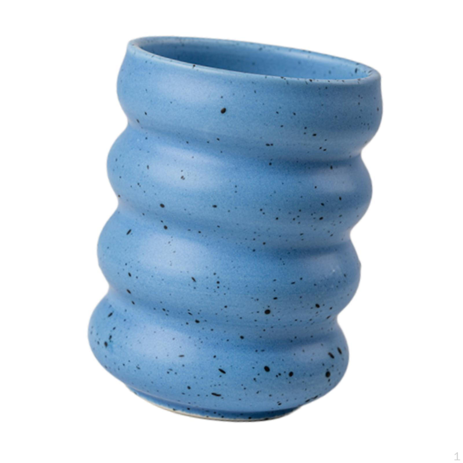 

Керамічна чашка для кави, чашка для напоїв, контейнер для свічок своїми руками, вода, чай без ручки синій