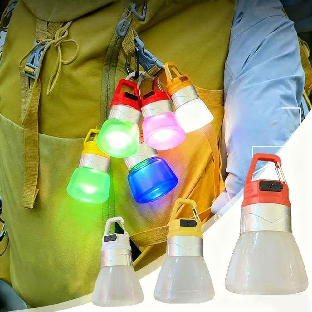 LED Light Portable Camping Lantern Flowing Light USB Portable Outdoor Camping Light Handheld Design Hanging Function