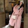 Long Loose Thickened Fur One-piece Suit Collar Coat Women's Coat