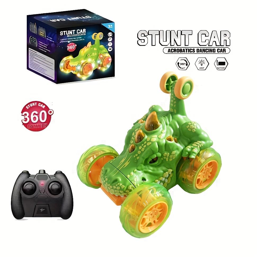 Dinosaur Stunt Car, 2.4GHz Wireless Remote Control, Bright Flashing Lights, Fun Racing Game