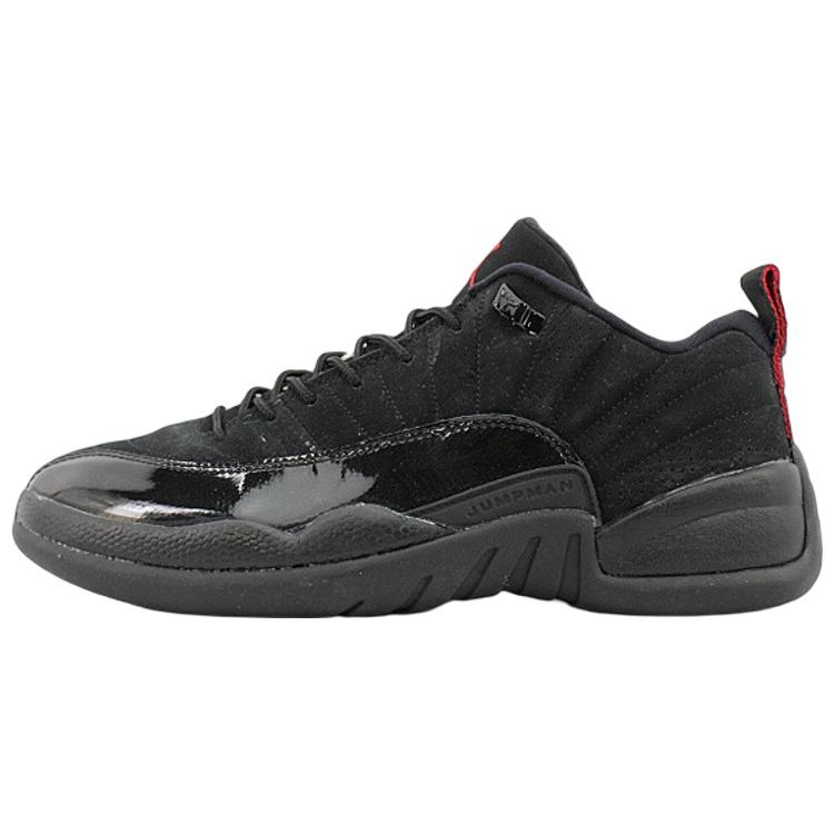 Jordan 12 Retro Low Black Patent 308317-001 44 чёрный
