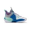 Li Ning All City 9 V1 Wade Comfortable Mid-Top Basketball Shoes Kids Basketball Shoes Blue White Purple YKBR076-15