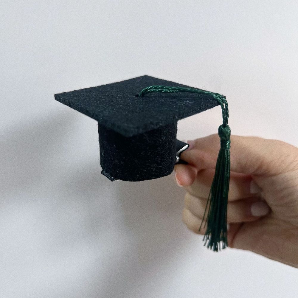 Small Graduation Hat Mini Bachelor Hat Hairpin Graduation Headband  Graduate Photo Prop