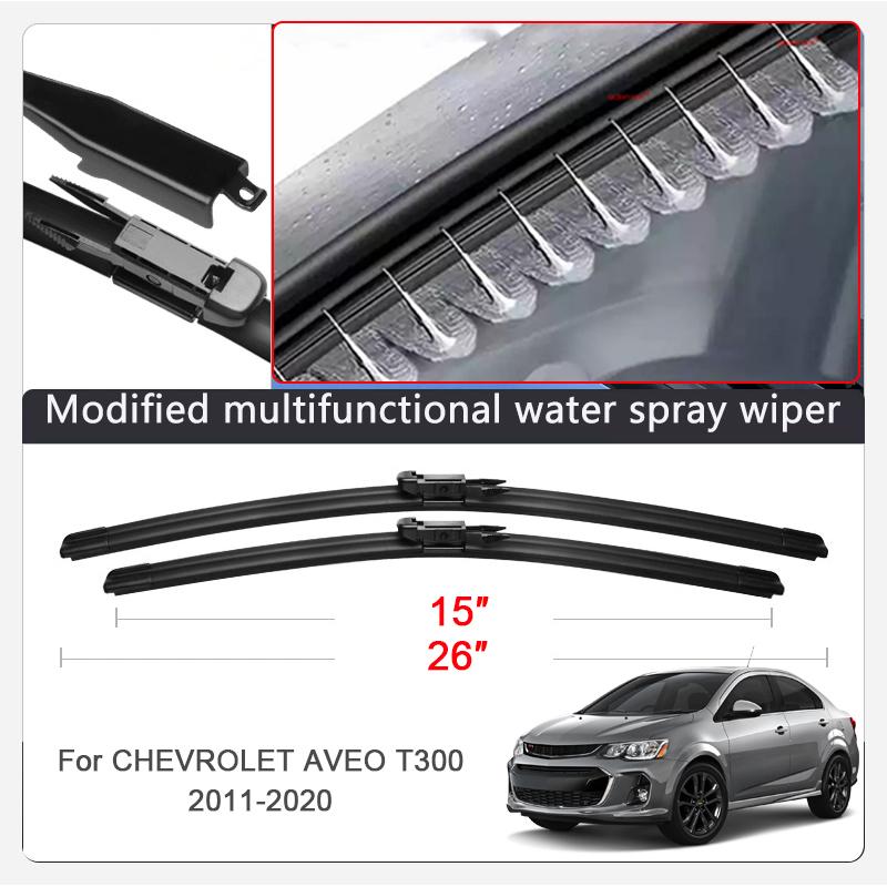 2pcs Car Modify Windshield Water Spray Wiper For Chevrolet CRUZE CAVALIER AVEO 2009-2026 Auto Wet Arm Cleaning Wiper Exterior