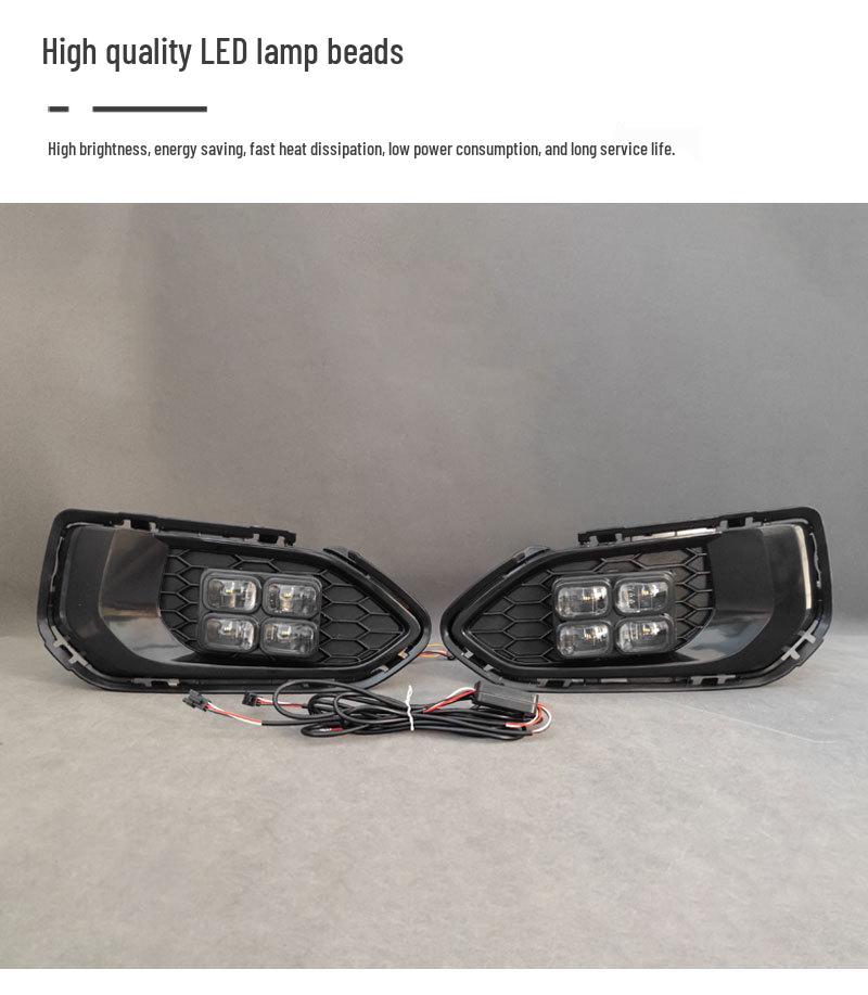 LED Fog Light Bezels for 18-20 Honda Fit GK5 - Daytime Running & Decorative Lights