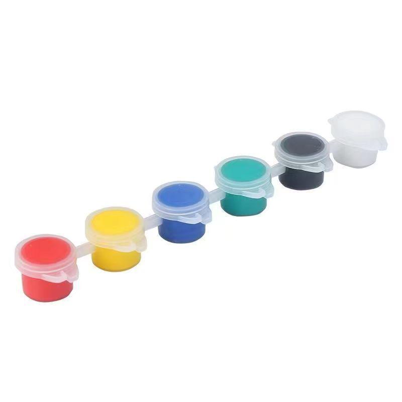 Eco-Friendly 12 Color Acrylic Paint Strips for Kids - Waterproof, 2ml DIY Stone Painting Set in Compact Box