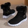 Womens Snow Boots Winter Fluffy Fur Boots Fashion Suede Casual Ankle Boot Plush Warm Winter Boots for Women Botas Invierno Mujer