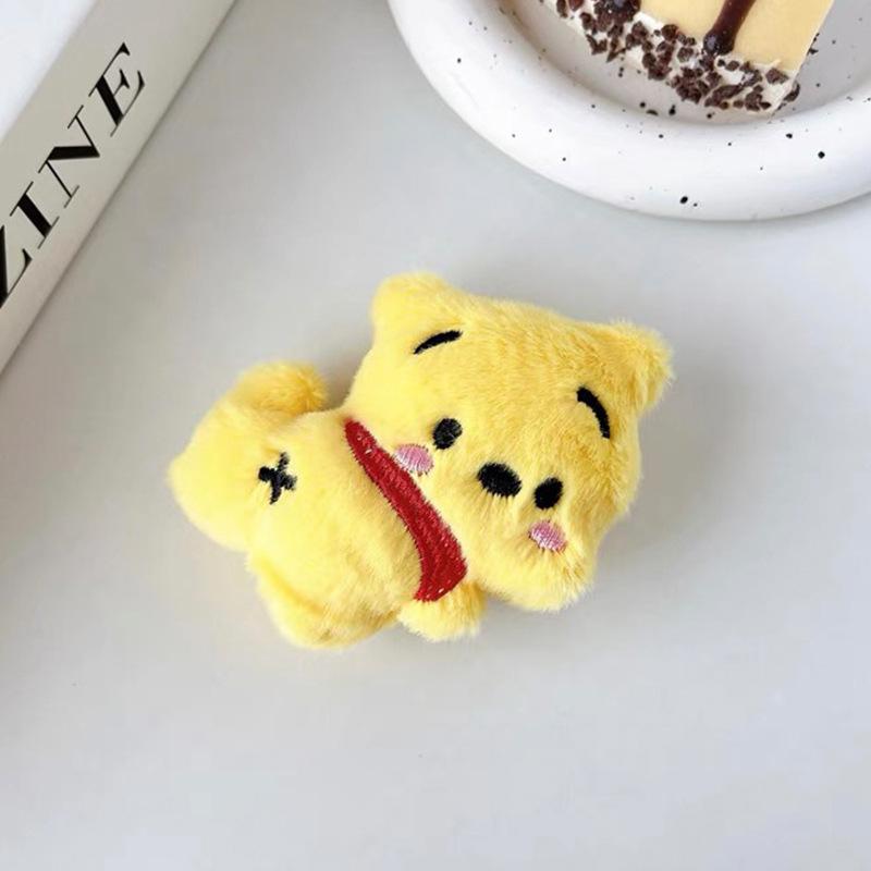Plush Cartoon Mobile Phone Airbag Bracket, Back Sticker, Puppy Bear Wind Girl, Desktop Watching Drama Support Rack, Portable