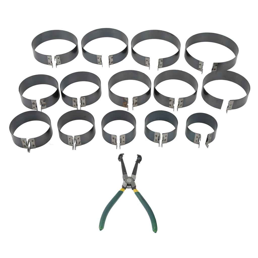 Kolbenring-Kompressor-Satz Professionelle Universelle Einbauzange 14-Band Werkzeugsatz für Auto LKW