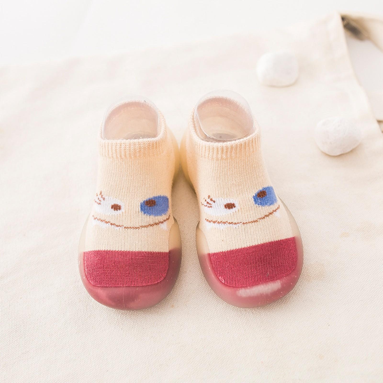 

Children s Indoor Non-Slip Wear-Resistant Socks Shoes Toddler Front Shoe Covers Printed 20 червоний