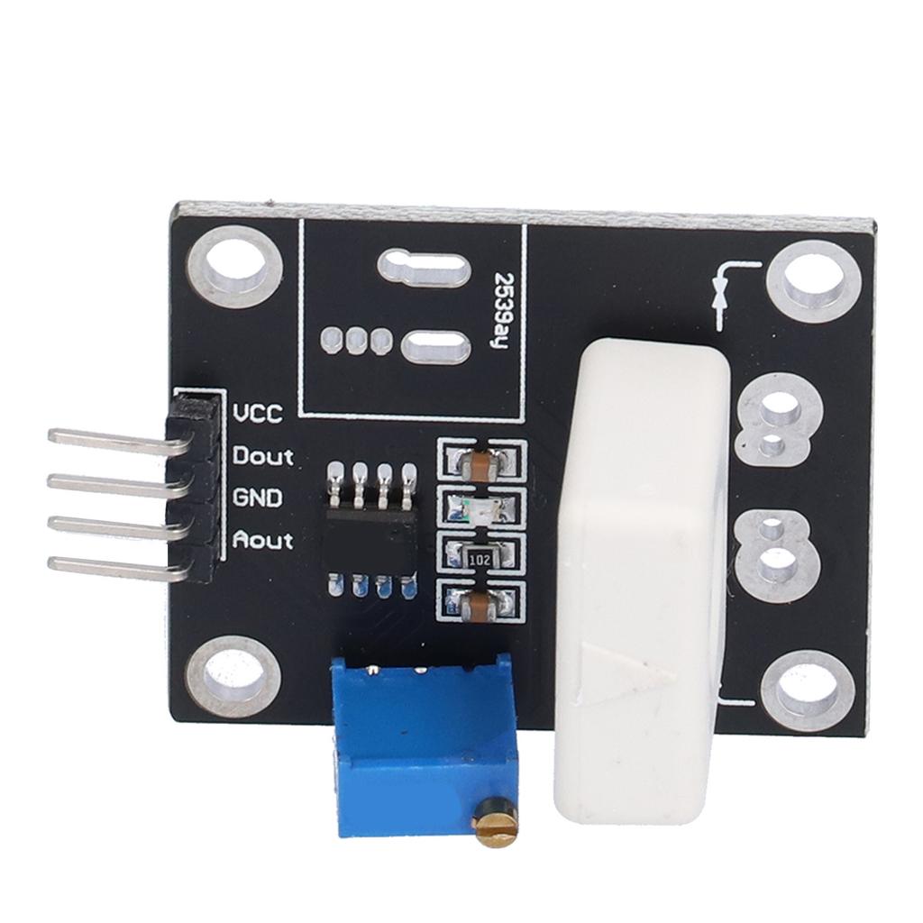 Current Sensor Module DC100A Overcurrent Detection Board with Indicator Light DC5V WCS1600