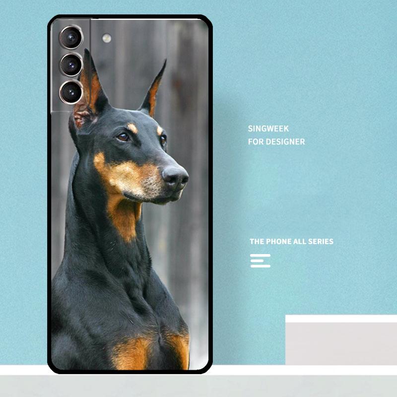 Doberman Dog Case For Samsung Galaxy S24 Ultra S20 S21 S22 S23 S25 Ultra S9 S10 Plus S25 FE Phone Cover