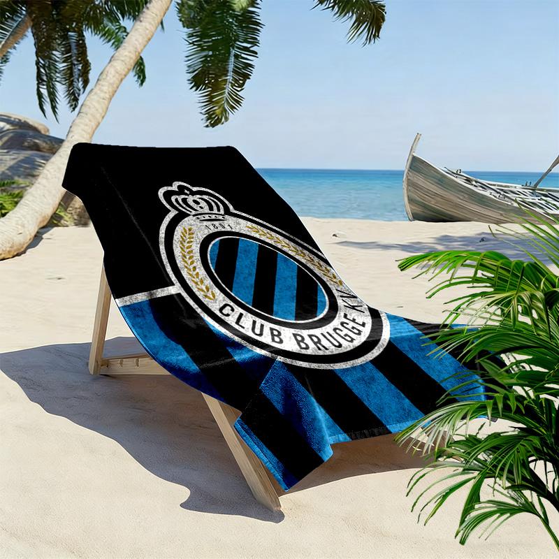 Club Brugge KV Print Beach Towel, Large Soft Quick Dry Towel for Beach Camping Swimming