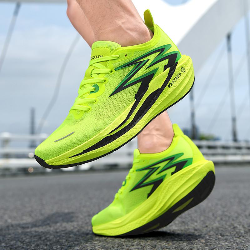 Men's Sports Shoes Carbon Plate Running Shoes Male Marathon Sneakers Racing Shock-absorbing Athletics Training Shoes for Women