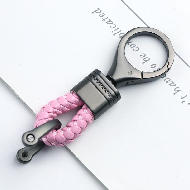 Braided Rope Sub-Gun Printing Keychain Men'S And Women'S Waist Hanging Big Head Chain General Car Key Bag Accessories