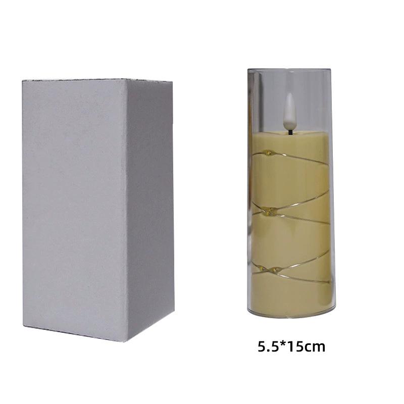 LED Remote Control Swing Candle Lamp for Hotel & Wedding Decor - Smokeless Atmosphere Lighting