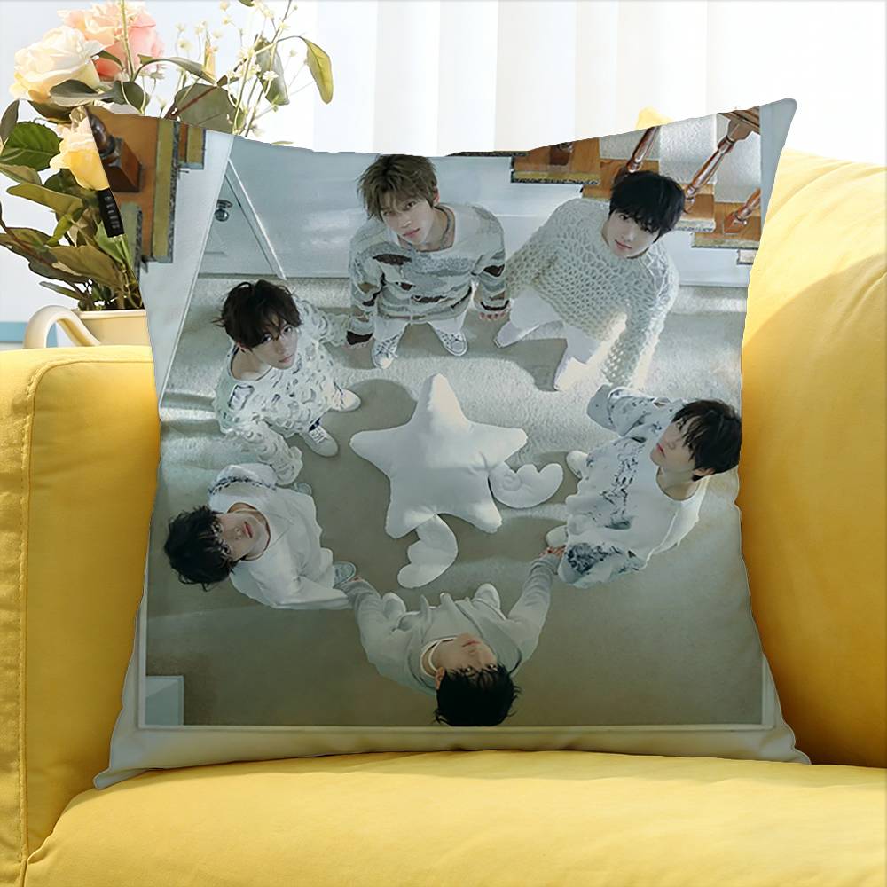 cool Singer Band NCT WWish Various Sizes Square Pillow Case For Car Home Bedchamber Decor