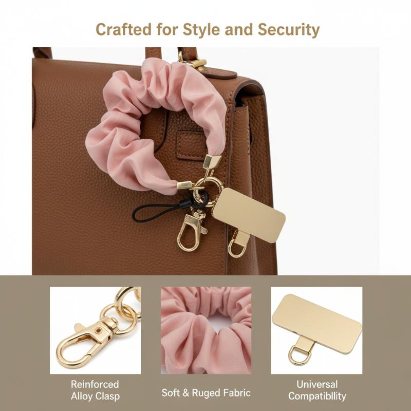 Mobile Phone Lanyard Cloth Anti-lost Mobile Phone Chain Women's Phone Lanyard High-grade Wrist Bracelet For Women Decoration