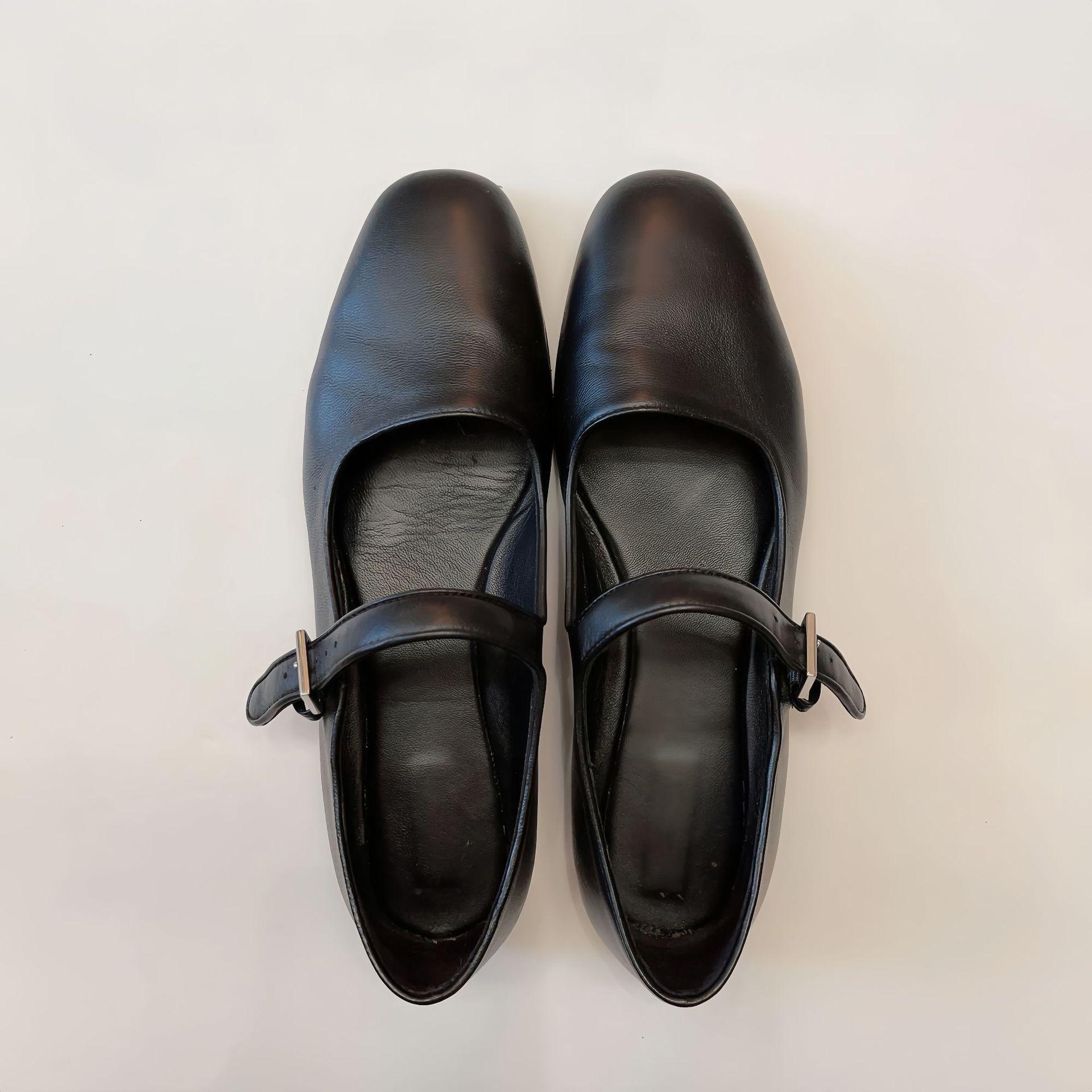 

Full cowhide version~ Soft-soled genuine leather Mary Jane shoes women s single shoes with shallow mouth flat-soled small leather shoes ladyshoes 35