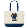 Tote bag - PLANETEE - Super Notaire - Fond bleu - Coton 40x45 cm - Grand format