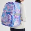 FILA Zipper Closure Nylon Backpack Medium Size Unisex Backpack Lavender K18B411103FPU