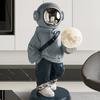 Astronaut Figurines Creative Miniatures with Moon Light Modern Sculptures Living Room Ornaments Home Decoration Accessories