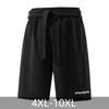 Plus Size 4XL-10XL Summer Black Shorts for Men Clothes Elastic Waist Casual Oversize Shorts