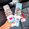 New Car Seatbelt Shoulder Pads Tom and Jerry Cat Car Decorations Car Seatbelt Protective Covers