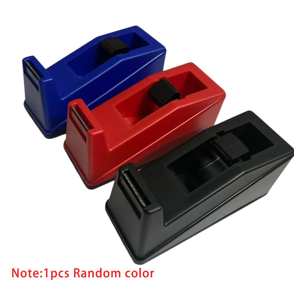 Random Color Desktop Tape Dispenser with Non-Slip Base, Dispenser Tape Refill, Dispenser