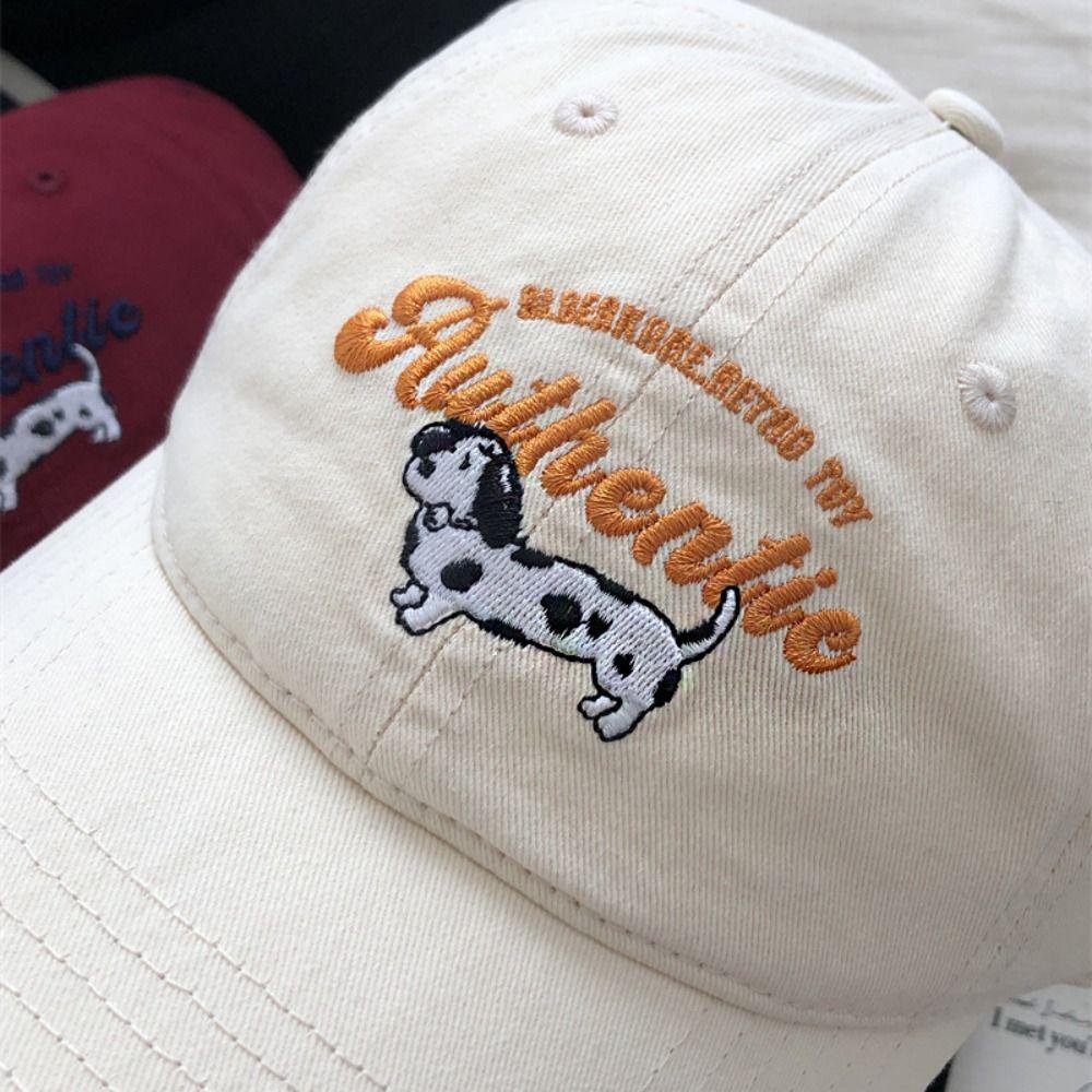 Retro Embroidery Baseball Cap Embroidered Sun Hat Simple Letter Baseball Hat  Outdoor
