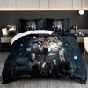 3Pcs Wolf Dreamcatcher Galaxy Bedding Duvet Cover Set Bohemian Wolf Bedding Quilt Set Wolf Themed Bed Quilt Set Mystical Wolf