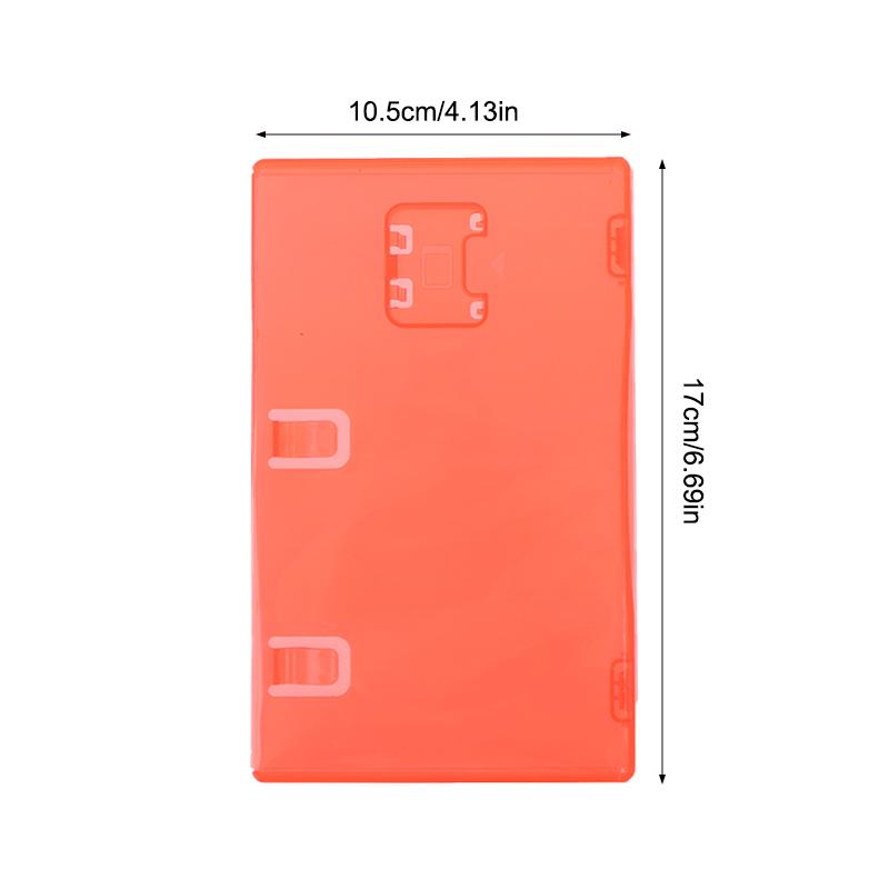 1/3/5Pcs For Switch 2 Game Card Case - Transparent Red Cartridge Holder For Switch 2 Games Storage