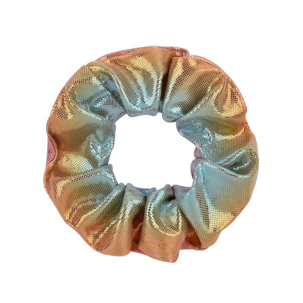 10 Stück Glänzende Metallic Scrunchies Haargummi Meerjungfrau Elastische Haarbänder Scrunchy Pferdeschwanzhalter Accessoires für Frauen Mädchen