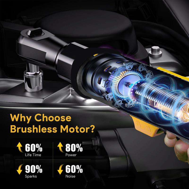 21V Electric Screwdriver Wrench 3/8 Inch Right Angle Ratchet Wrench Impact Drill Removal Screw Nut Car Repair Tool