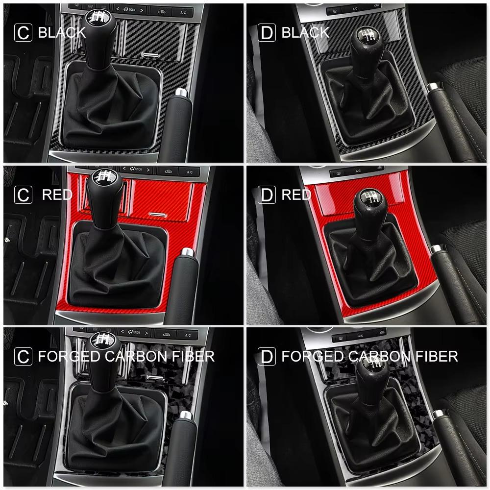 Para Mazda 3 2010 2011 2012 2013 Fibra de Carbono Forjada Suave Real Accesorios Panel de Marco de Palanca de Cambios de Coche Cubierta Pegatina Adorno Interior