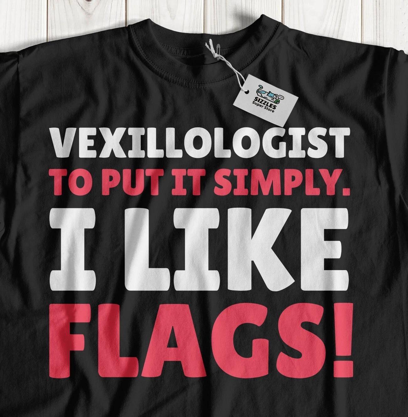 

Unisex Funny Vexillologist T-Shirt Flags Enthusiast vexillology And Flag Tees M