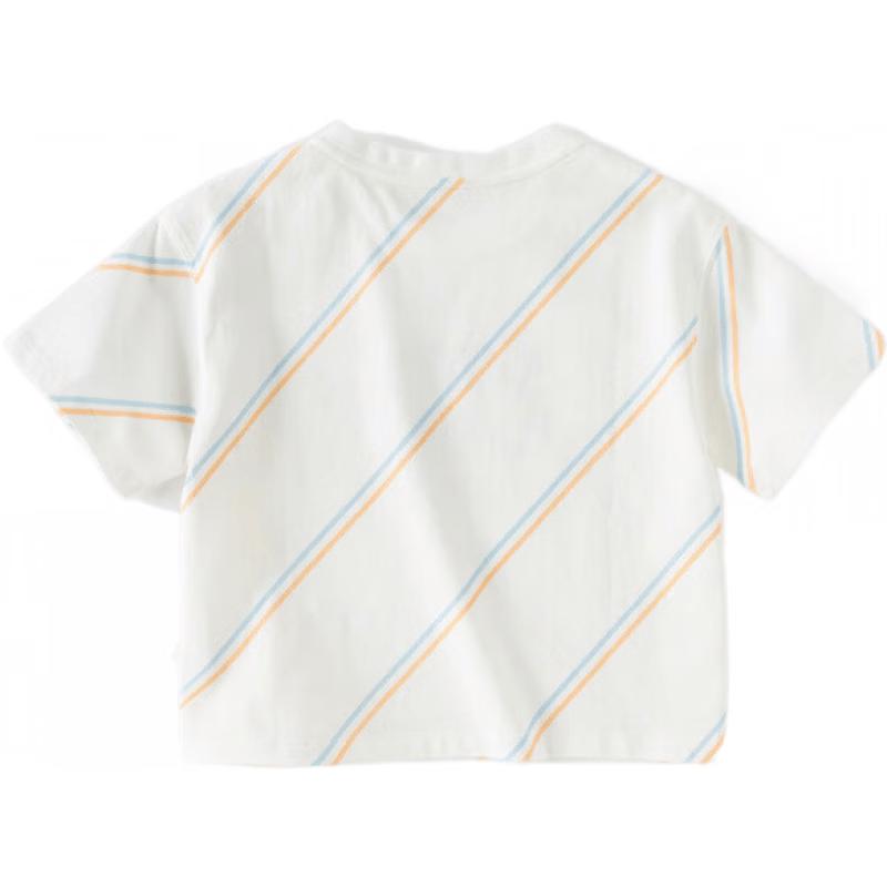 DAVE & BELLA Boys Striped Cotton Short-Sleeve T-Shirt 110cm